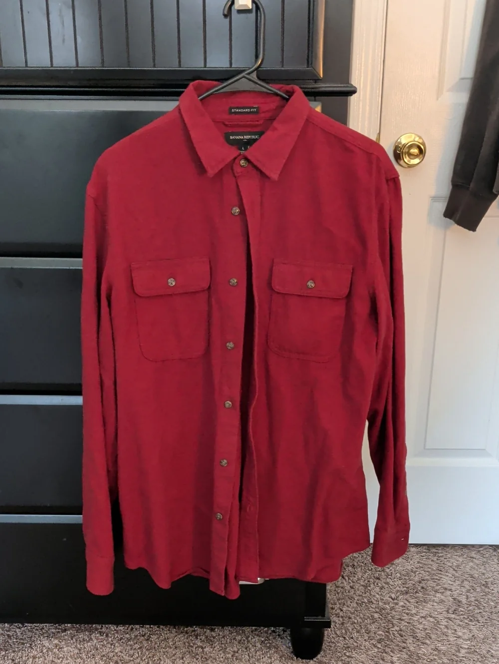 Red Button Down Men's Banana Republic